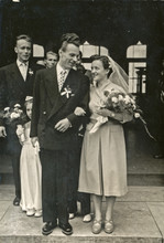Wedding Day - The Bride And Groom - Circa 1955