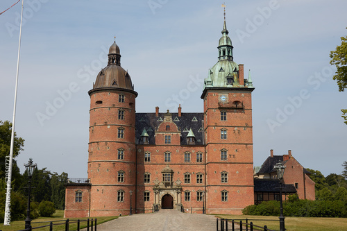 Obraz na płótnie canvas trzyczęściowy "tryptyk" Vallø castle - denmark