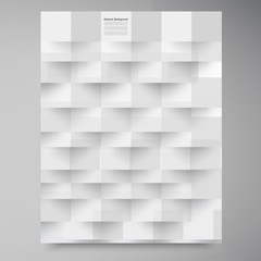 Wall Mural - Vector white squares. Abstract backround