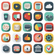 © sabelskaya - Business flat icons set