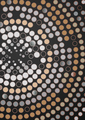Wall Mural - Abstract Dotted Circle Background.