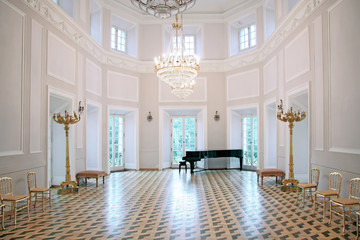 Sights of Warsaw. Luxury ballroom.