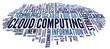 Cloud computing in word tag cloud
