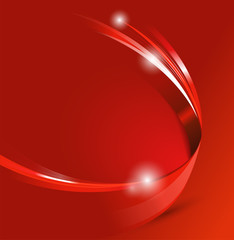 Aufkleber - Universal red abstract vector background with 3D effect