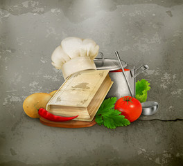 Wall Mural - Cooking illustration, old style