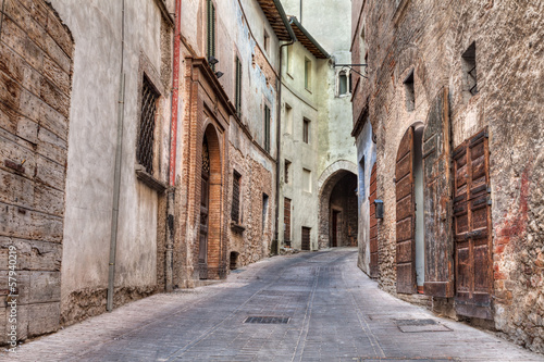 Naklejka na szybę ancient Italian alley