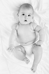 Fototapete - bright portrait of adorable baby