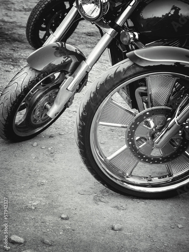 Naklejka samoprzylepna Koła motocykli