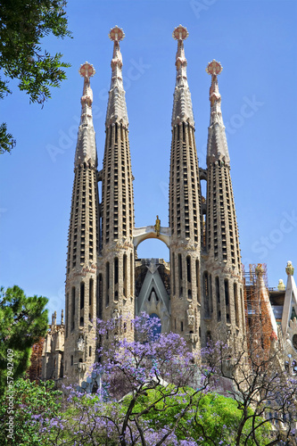 Obraz w ramie Sagrada Familia. Barcelona, Spain.