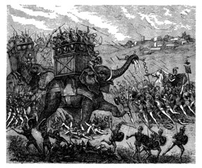 Poster - Antiquity : Battle with Elephants