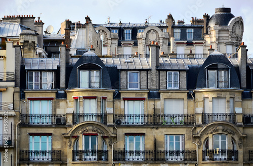 Obraz w ramie immobilier parisien