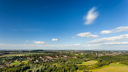 Canvas Print - Wind Energy Landscape Long Exposure Timelapse