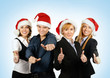 © Acronym - Young attractive business people in Christmas style