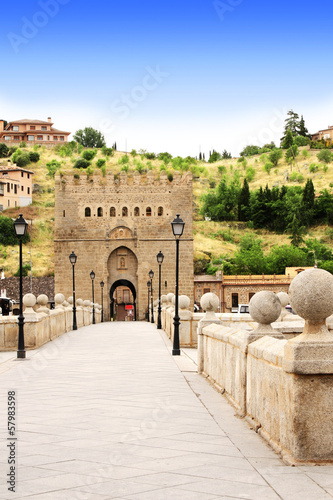 Board z aluminiowym obramowaniem Most Toledo, Hiszpania