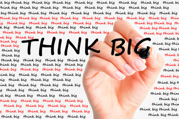 Think big concept