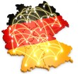 canvas print picture - Deutschland vernetzt