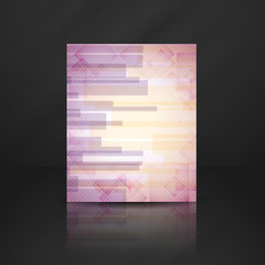 Wall Mural - Abstract Pink Rectangle Shapes Background.
