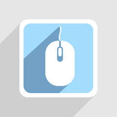 Wall Mural - vector blue icon on gray background. eps10