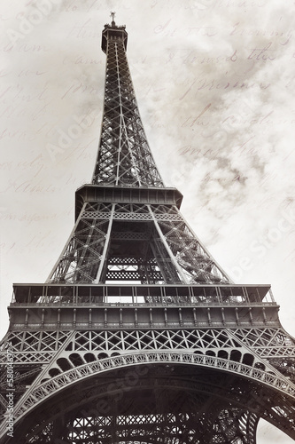 Plakat na papierze fotorealistycznym Tour eiffel