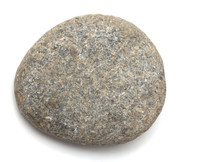 One Stone On A White Background