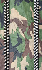 marine ropes on background of green camo