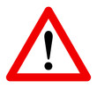 Triangle warning sign