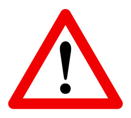 Triangle warning sign