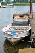 Docked Rowboats