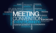 Events meeting convention event planner word tag cloud