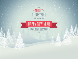 merry christmas landscape