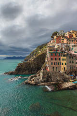 Wall Mural - Village of Manarola, on the Cinque Terre coast of Italy