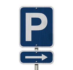 Wall Mural - Parking Sign