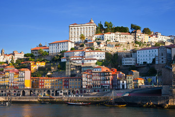 Wall Mural - Portugal. Porto city. View of Douro river embankment