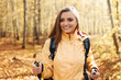 © gpointstudio - Active beautiful woman hiking in autumn