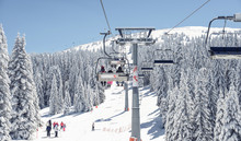 Chair-lift At Ski Resort