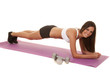 © Poulsons Photography - Woman white top fitness low plank