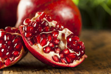 Organic Ripe Red Pomegranates