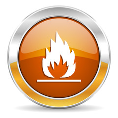 Fototapete - flame icon