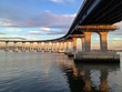 Coronado Bay Bridge at Sunset San Diego California USA