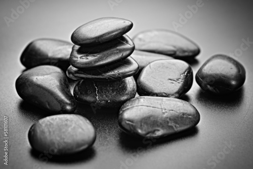 Board z aluminiowym obramowaniem Kamienie zen