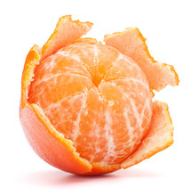 Peeled Tangerine Or Mandarin Fruit