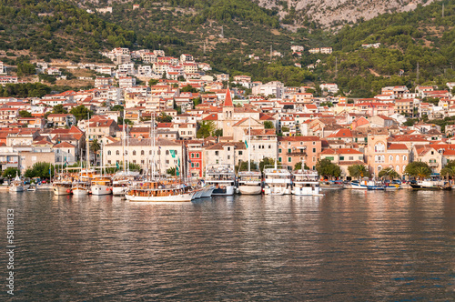 Obraz na płótnie canvas Nadmorska promenada makarska