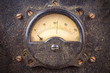 Vintage dusty round industry meter