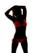 © Poulsons Photography - Silhouette woman bikini close look side