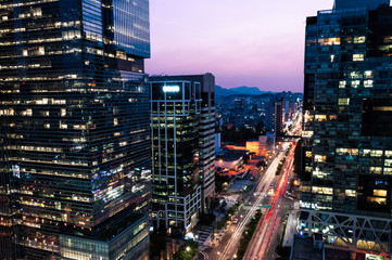 Wall Mural - Gangnam Skyscrapers