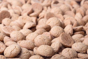 Wall Mural - Background of brown ginger nuts, typical Dutch sweets