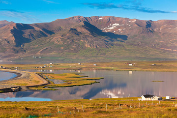 Wall Mural - North Iceland Sea Lagoon Landscape