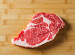 Raw aged beef ribeye steak