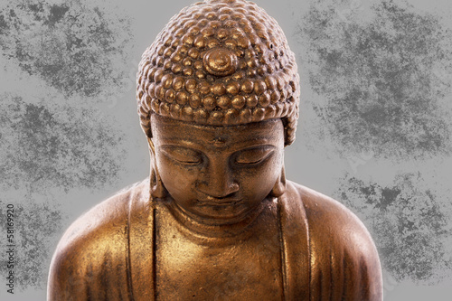 Obraz na płótnie canvas trzyczęściowy "tryptyk" Budda