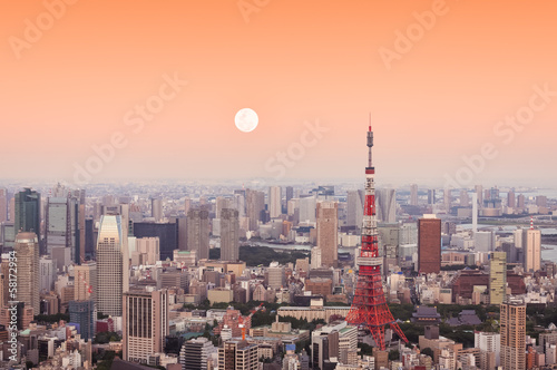 Board z aluminiowym obramowaniem Wieża Tokyo